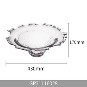 <span class=keywords><strong>Fruttiera</strong></span> in Vetro Multistrato Stile Europeo, Vassoio Decorativo di Alta Moda, Centrotavola Trasparente <span class=keywords><strong>a</strong></span> Più Livelli per Matrimoni - Product Image 3