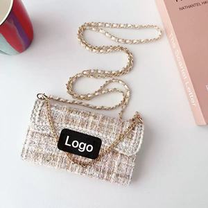 Étui de protection en cuir avec chaîne pour <span class=keywords><strong>iPhone</strong></span> 17 Pro, motif dentelle en laine, compatible Apple 16 Pro - Product Image 3
