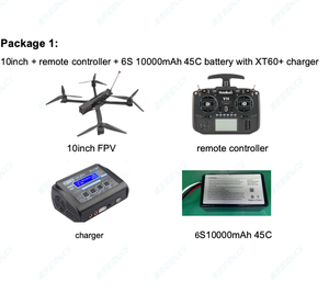 Drone RC Professionale <span class=keywords><strong>da</strong></span> <span class=keywords><strong>Corsa</strong></span> FPV Mark4 10 Pollici Pronto al Volo con Telecamera Fibra di Carbonio HD 5.8G 2.5W ELRS 915MHz Immagine 15km - Product Image 3