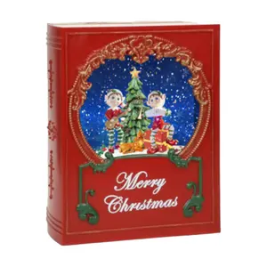 घर की सजावट, क्रिसमस सजावट, लैंडस्केप उपहार के लिए ऐक्रेलिक नए डिजाइन वाले शानदार हॉटसेल एक्समैक्स स्टोरी बुक लालटेन