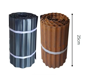Borde <span class=keywords><strong>de</strong></span> Jardín Metálico Flexible Corrugado Negro Industrial, Moderno, Resistente al Óxido, con Acabado en Polvo, Estilo Natural - Product Image 2