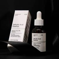 Sérum facial à 2% d'acide salicylique, Essence anti-acné pour peaux à problèmes, Hydratation intense et nettoyage des pores, Soin quotidien de la peau du visage