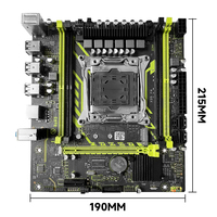 JieShuo X99 D4 Set Kit Motherboard, dengan CPU Intel LGA2011-3 Xeon E5 2630 V4 DDR4 16GB (1*16GB) 2133MHZ memori RAM NVME M.2 SATA