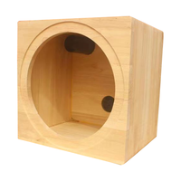Vente chaude voiture audio boîte en bois massif boîte de subwoofer haut-parleur 8 pouces boîte vide haut-parleur modifié maison