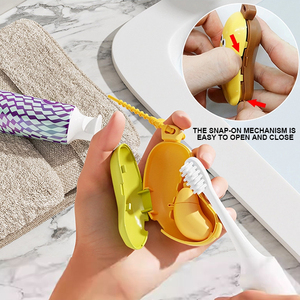 Boîte de rangement portable et écologique pour brosse à dents en plastique, avec capuchon de protection en forme de <span class=keywords><strong>banane</strong></span>, couleur et logo personnalisables – Mignonne, pour la maison et les voyages - Product Image 4