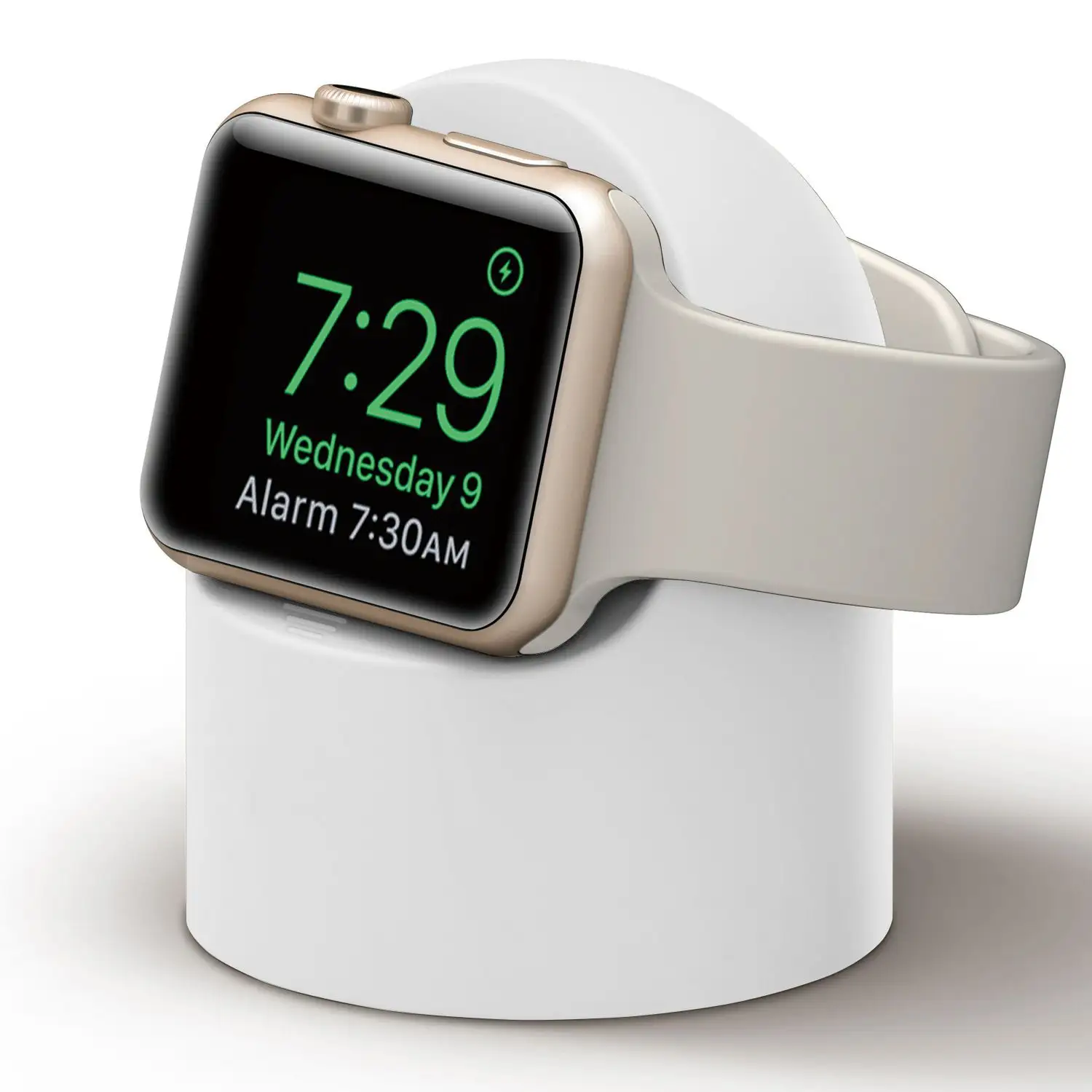 Per Apple Watch caricatore Stand iWatch Ultra/8/SE2/7/6/SE/4/3 49mm/45mm/44mm/42mm/41mm/40mm/38mm durevole modalità comodino in Silicone