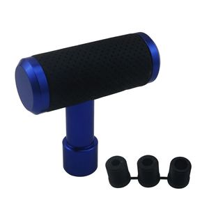 Car Gear <b>Shift</b> <b>Knob</b> Universal Aluminum Ergonomic Blue Black Red - Product Image 1
