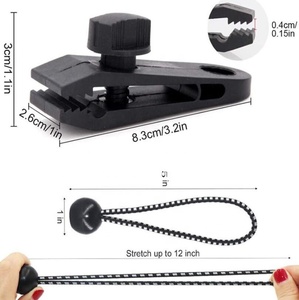 Clips para Lonas Resistentes, Abrazaderas de Bloqueo para Toldos, Clips para Tiendas de Campaña, Sujetan Lonas, Juego de Clips Instantáneos para Toldos de Camping, Lonas para Caravanas - Product Image 2