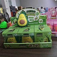 Schattig simulatie avocado knuffel, traag terugverend stressverlichtend knijp-speeltje
