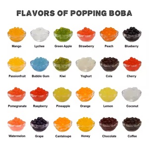 Billes de boba à la pêche KEIFU, marque privée, 3,2 kg, billes de fruits juteuses pour les boissons au bubble tea, certifiées HALAL/HACCP, durée de conservation de 12 mois - Product Image 2