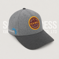 Casquette de baseball structurée Soochic en jersey de coton premium, avec patch tissé personnalisé, visière incurvée, unisexe, pour activités de plein air et fitness, toutes saisons