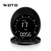 Speedometer mobil Digital, Speedometer LED Digital HD cerdas baru, tampilan jam Universal multifungsi GPS mobil