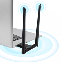 Adaptateur sans fil double bande 1200 Mbps USB3.0 Récepteur Wifi sans fil 2.4/5.8G Gigabit Kali Linux Antenne à gain élevé 5dBi Dongle Wifi