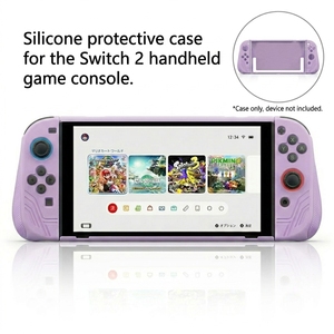 Étui de protection en silicone souple antichoc et écologique, couleur et logo personnalisés pour Nintendo <span class=keywords><strong>Switch</strong></span> 2, ergonomique, anti-rayures, pour jeux - Product Image 2