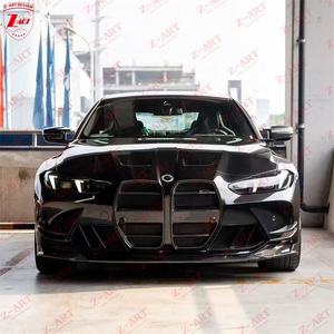 Z-ART R4 Lèvre avant en fibre de carbone sèche pour BMW M3 <span class=keywords><strong>M4</strong></span> 2021+ Spoiler avant en fibre de carbone sèche pour G80 G81 G82 G83 M3 <span class=keywords><strong>M4</strong></span> - Product Image 6
