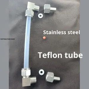 เกจวัดระดับแบบท่อ PFA ชนิดดัดแปลง PTFE นำเข้า ทนอุณหภูมิสูง ทนกรดด่างสูง ผลิตจากสแตนเลส 304/316 ทนความร้อนสูง - Product Image 5