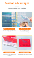 Cage en métal pour oiseaux, motif peonie tigre, petite cage ornementale pour l'élevage, pour usage domestique et en villa, pour animaux de compagnie