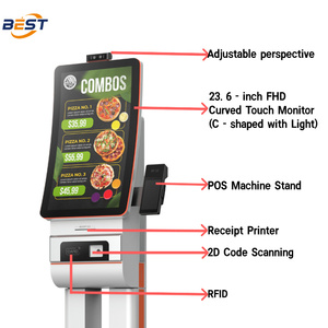 Quiosco POS LCD <span class=keywords><strong>de</strong></span> pie para pedidos <span class=keywords><strong>de</strong></span> autoservicio con <span class=keywords><strong>Menú</strong></span> Digital para hoteles Sistema <span class=keywords><strong>de</strong></span> visualización <span class=keywords><strong>de</strong></span> cocina <span class=keywords><strong>McDonald</strong></span>'s - Product Image 2