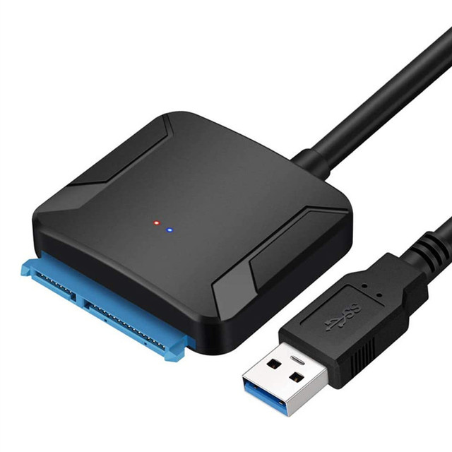 Super Speed USB 3.0 to 2.5" 3.5'' HDD SSD Hard Drive Disk Adapter Cable with LED Indicator