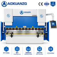 Machine de pliage automatique de roulements de moteur servo-hydraulique à barre de torsion électro-hydraulique 4+1 axes 80T2500 avec DA53TX