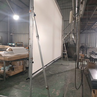 Écran de projection pliable rapide blanc mat de 300 pouces, installation facile, utilisation extérieure, projection avant et arrière, avec flight case inclus