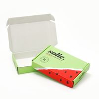 Cajas de envío corrugado con logotipo personalizado impreso, embalaje kraft express, a petición de paquete, Caja postal pequeña de 20mm