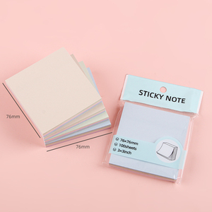 Blocchetti Adesivi Colori Morandi 100 Fogli, Memo Pad Autoadesivi con Forte Adesività, Senza Residui, Scrittura Fluida, per Ufficio - Product Image 4