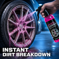 Nettoyant pour jantes en alliage d'aluminium, spray d'entretien automobile, éliminateur de poussière de frein pour jantes en acier, nettoyant pour roues