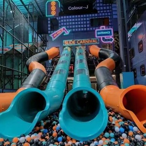 Новинка 2026: Игровой комплекс Yideli для помещений, мягкий игровой комплекс из стекловолокна и металла, на заказ, в тематике «Макарон», с шариковым бассейном, горкой, батутом и зоной для лазания - Product Image 2