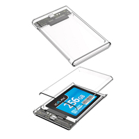 USB 3.0 External Hard Drive Enclosure Computer Hardware Software for 2.5 Inch SATA SSD Hard Disk Compatible with Desktops