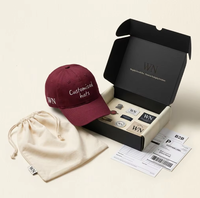 Cappello da Baseball Personalizzato in Cotone Lavato con Ricamo Personalizzato e Logo