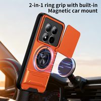 Coque de protection antichoc avec support de fenêtre et fixation magnétique pour voiture pour Redmi Note 15 Pro 4G Pro+ A5 15C 14T