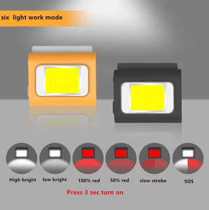 GOLDMORE <span class=keywords><strong>Lampe</strong></span> <span class=keywords><strong>frontale</strong></span> à LED rechargeable par USB IP67 <span class=keywords><strong>Lampe</strong></span> <span class=keywords><strong>frontale</strong></span> de <span class=keywords><strong>jogging</strong></span> de sécurité réglable à 2 lumières Clip magnétique puissant <span class=keywords><strong>Lampe</strong></span> <span class=keywords><strong>frontale</strong></span> COB pour - Product Image 4