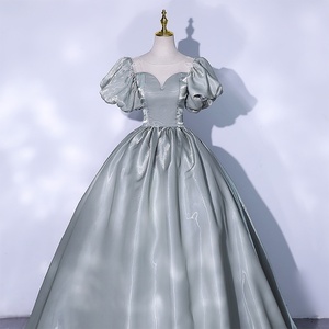 S2457N 2026 Nouvelle <span class=keywords><strong>Robe</strong></span> de Soirée Princesse Printemps Style <span class=keywords><strong>Mariage</strong></span> Manches Bouffantes Élégante pour Spectacle Artistique Examen Solo - Product Image 2