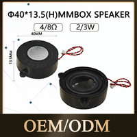 Haut-parleur magnétique en néodyme KBE KAIBOER 40 mm, 4 ohms, 2,0 W, haute puissance, avec trous de positionnement intégrés, étanche IP67, mini pour extérieur