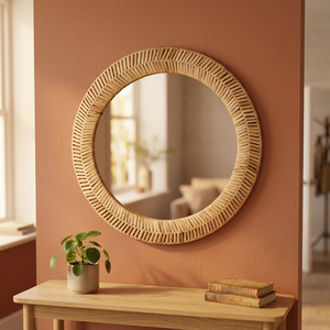 CRAFT INDIA OVERSEAS Brass Art Deco Style Handmade Eco-Friendly Decorative <b>Frame</b> Wall <b>Mirror</b> 5.0mm Thickness for Living Room - Product Image 3
