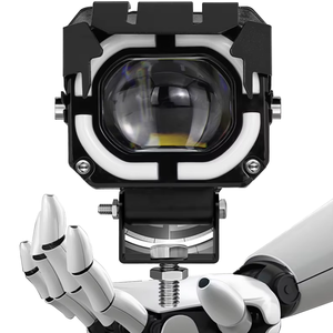 Ip68 Mini Zdl3 Red Evil Eye 12V <span class=keywords><strong>Jaune</strong></span> 6000K 40W 6000Lm Double Lentille Laser pour Moto Projecteur Externe Projecteur Lumière - Product Image 6