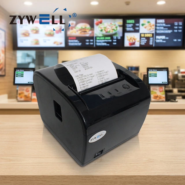 ZYWELL Small Business Pos Printer ZY-T812 80mm bluetooth Thermal Receipt Printer in Stock