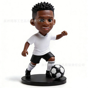 Figura Coleccionable de Jugador de Fútbol, Bobblehead de Resina, Artículo Decorativo para Regalo de Aficionados - Product Image 1