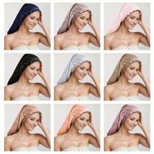 Satin Women With Elastic Band Soft <b>Sleep</b> Caps Long <b>Silk</b> <b>Turban</b> Bonnet Hair Wrap for Sleeping Gift - Product Image 2
