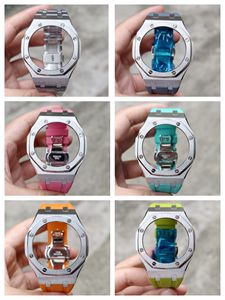 Kit de modification de boîtier de montre en fibre de carbone multicolore Xinying Premium 44 mm pour GA2100 avec option de logo personnalisé - Product Image 3