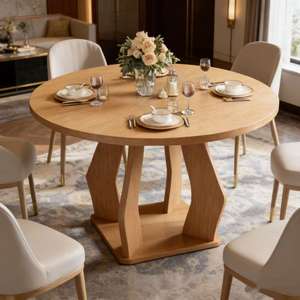 <span class=keywords><strong>Mesa</strong></span> Redonda <span class=keywords><strong>de</strong></span> Madera Personalizable en Oferta, Fácil <span class=keywords><strong>de</strong></span> Montar, para Comedor, Cocina, Sala <span class=keywords><strong>de</strong></span> Estar, <span class=keywords><strong>Mesa</strong></span> <span class=keywords><strong>de</strong></span> Cocina Estilo Rústico - Product Image 1