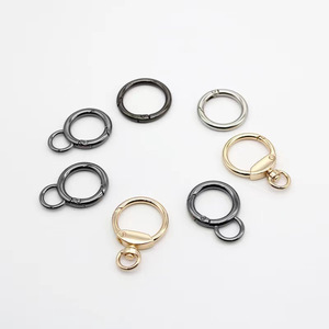 Hebilla en Forma de Ocho con Anillo de Resorte Metálico de 1 Pulgada en Oro Claro, Níquel Blanco y Gris Metálico para Bolsos, Accesorio de Ferretería Resistente - Product Image 4