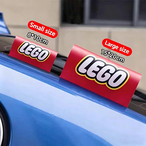 Etiquetas Adhesivas Universales de Plástico para Coche, Marcas de Agua, Adhesivos Decorativos para Parabrisas y Puertas, Calcomanías con Logotipo de Equipo, Accesorios de Advertencia - Product Image 3