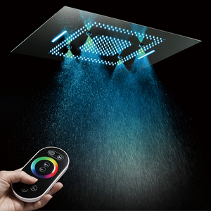 HIDEEP Bathroom Rainfall <strong>Shower</strong> Panel Remote Control LED <strong>Lights</strong> 304 SUS Top Showerhead Embedded Ceiling Mounted <strong>Shower</strong> Head - Product Image 1