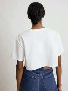 Camiseta Deportiva de Manga Corta para Mujer, 100% Algodón, con Logotipo Personalizado, para Gimnasio, Yoga, Entrenamiento, Estilo Holgado, Cuello Redondo - Product Image 5