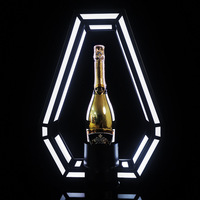 Présentoir Lumineux LED Géométrique Moderne Richshining pour Bouteilles – Support VIP pour Service de Bouteilles de Champagne pour Boîtes de Nuit et Bars