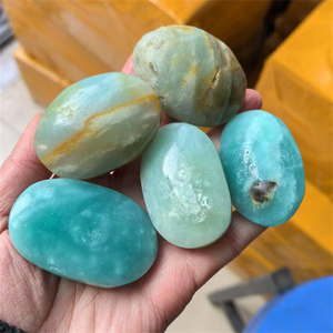 Cristaux de quartz de haute qualité en gros, pierres de guérison spirituelle, calcite verte bleue des <span class=keywords><strong>Caraïbes</strong></span>, pierre de paume en cristal pour l'acheteur - Product Image 5