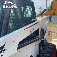 Chargeuse compacte Bobcat S630 d'occasion, capacité nominale 1040 kg, système hydraulique d'origine pour la construction et l'aménagement paysager