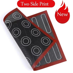 Tapete de Silicona para Hornear 2 en 1, Diseño de Fábrica, Impresión a Doble Cara, Antiadherente, Apto para Alimentos, Ecológico, Apto para Lavavajillas, Lámina para Hornear, Repostería - Product Image 2